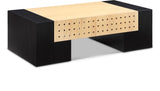 Mondrian Black Coffee Table - Stylish Art Deco Centerpiece with Durable Ash Wood Veneer Finish
