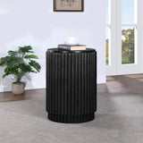 Ronin End Table - Elegant Mid-Century Modern Design with Fluted Detailing for Living Room Charm