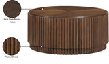 Ronin Coffee Table - Elegant Mid-Century Design with Unique Fluted Wood for Stylish Living Spaces