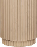 Ronin End Table - Elegant Mid-Century Modern Design with Fluted Detailing for Living Room Charm