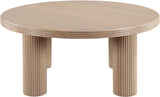 Hayden Coffee Table - Timeless Mid-Century Modern Design with Fluted Wood Texture for Your Home