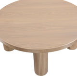 Hayden Coffee Table - Timeless Mid-Century Modern Design with Fluted Wood Texture for Your Home