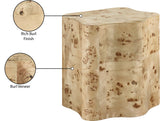 Zaire End Table - Art Deco Elegance with Unique Wood Grain, Perfect for Modern Living Spaces