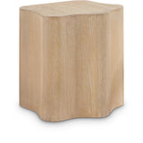 Zaire End Table - Art Deco Elegance with Unique Wood Grain, Perfect for Modern Living Spaces