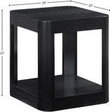 Reeves End Table - Stylish Art Deco Design with Sturdy Oak Veneer, Perfect for Modern Living Spaces