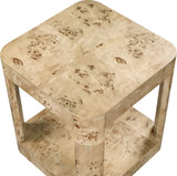 Reeves End Table - Stylish Art Deco Design with Sturdy Oak Veneer, Perfect for Modern Living Spaces