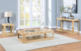 Reeves End Table - Stylish Art Deco Design with Sturdy Oak Veneer, Perfect for Modern Living Spaces