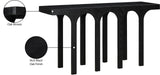 Westfield Console Table - Elegant Art Deco Design in Rich Black Oak Finish, Perfect for Any Space