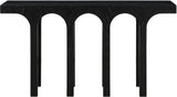 Westfield Console Table - Elegant Art Deco Design in Rich Black Oak Finish, Perfect for Any Space