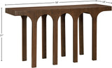 Westfield Console Table - Elegant Art Deco Design in Rich Black Oak Finish, Perfect for Any Space