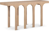 Westfield Console Table - Elegant Art Deco Design in Rich Black Oak Finish, Perfect for Any Space
