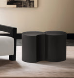 Dimple Black End Table - Stylish Modular Iron Design for Modern Living Rooms and Contemporary Spaces