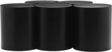 Dimple Coffee Table - Stylish Modular Design in Matte Black Iron for Contemporary Living Spaces