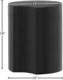 Dimple Black End Table - Stylish Modular Iron Design for Modern Living Rooms and Contemporary Spaces