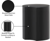 Dimple Black End Table - Stylish Modular Iron Design for Modern Living Rooms and Contemporary Spaces