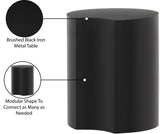 Dimple Black End Table - Stylish Modular Iron Design for Modern Living Rooms and Contemporary Spaces