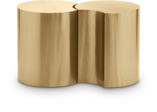 Dimple End Table - Elegant Brushed Iron Design for Modern Living Spaces, Modular Style & Versatile Use
