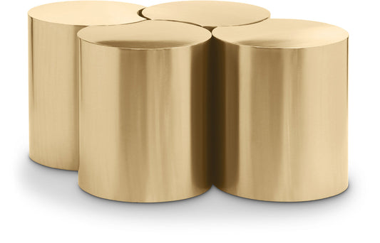 Dimple Coffee Table - Stylish Brushed Iron Design with Modular Shape for Contemporary Living Spaces