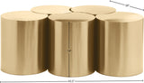Dimple Coffee Table - Stylish Brushed Iron Design for Contemporary Living Spaces and Modular Use