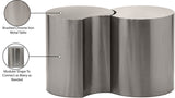 Dimple End Table - Contemporary Brushed Iron Design Perfect for Modern Living Spaces and Decor