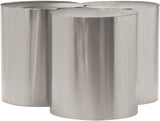 Dimple Coffee Table - Contemporary Brushed Iron Design for Modern Living Spaces and Versatile Style