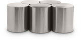 Dimple Coffee Table - Stylish Brushed Iron Design with Modular Shape for Modern Living Spaces