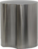 Dimple Gold End Table - Chic Brushed Metal Design for Contemporary Living Spaces and Modular Use