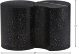 Dimple Black End Table - Contemporary Iron Design with Stylish Terrazo Pattern for Modern Spaces