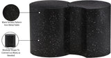 Dimple Black End Table - Contemporary Iron Design with Stylish Terrazo Pattern for Modern Spaces
