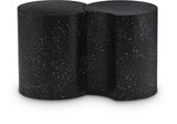Dimple Black End Table - Contemporary Iron Design with Stylish Terrazo Pattern for Modern Spaces