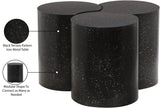 Dimple Contemporary Coffee Table - Stylish Iron Construction with Black Terrazo Design for Modern Homes