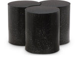 Dimple Contemporary Coffee Table - Stylish Iron Construction with Black Terrazo Design for Modern Homes