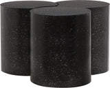 Dimple Contemporary Coffee Table - Stylish Iron Construction with Black Terrazo Design for Modern Homes