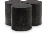 Dimple Contemporary Coffee Table - Stylish Iron Construction with Black Terrazo Design for Modern Homes