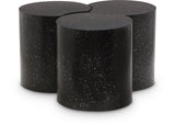 Dimple Contemporary Coffee Table - Stylish Iron Construction with Black Terrazo Design for Modern Homes