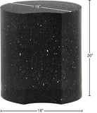 Dimple Black End Table - Contemporary Iron Design with Stylish Terrazo Pattern for Modern Spaces