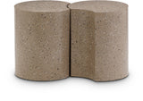 Dimple End Table - Contemporary Brushed Iron Design Perfect for Modern Living Spaces and Decor
