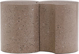 Dimple End Table - Contemporary Brushed Iron Design Perfect for Modern Living Spaces and Decor