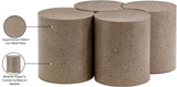 Dimple Coffee Table - Elegant Brushed Metal Design for Contemporary Living Spaces, Modular & Stylish