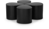Petal Coffee Table - Modern Matte Iron Design with Ample Storage for Stylish Living Spaces