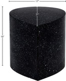Petal Black Coffee Table - Artistic Terrazzo Design, Durable Iron Frame, and Modular Functionality