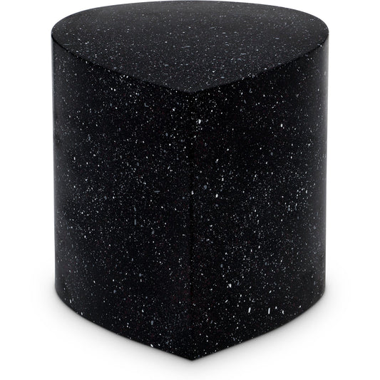 Petal Black Coffee Table - Artistic Terrazzo Design, Durable Iron Frame, and Modular Functionality
