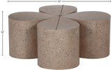 Petal Gold Coffee Table – Stylish Modular Design for Contemporary Living Rooms with Storage Space