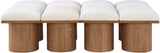 Pavilion - 8 Piece Modular Bench With Brown Base