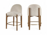 Torino - Counter Stool With Brushed Brown Base