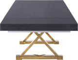 Excel Extendable Dining Table with Elegant Inverted X-Legs for Stylish Family Gatherings and More
