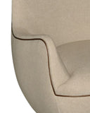 Brene Walnut Swivel Armchair, Felton Oatmeal