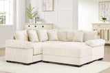 DESEO 158" Sectional Sofa with Ottoman