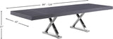 Excel Extendable Dining Table with Elegant Inverted X-Legs for Stylish Family Gatherings and More