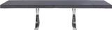Excel Extendable Dining Table with Elegant Inverted X-Legs for Stylish Family Gatherings and More